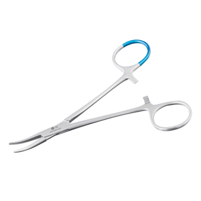 Edlich & Habel Halsted-Mosquito Arterienklemme, anatomisch, 12,5 cm, steril, 25 Stück | gebogen