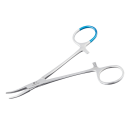 Edlich & Habel Halsted-Mosquito Arterienklemme, anatomisch, 12,5 cm, steril, 25 Stück | gebogen