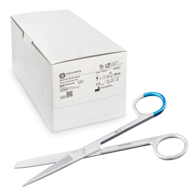 Edlich & Habel Chirurgische Schere, 14,5 cm, steril, 25 Stück | gerade, spitz-stumpf