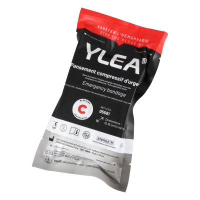 Ylea Steriler Notfalldruckverband 10, 16 cm x 3,5 m, grün