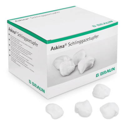 B.Braun Askina Schlinggazetupfer, pflaumengroß | steril, 20 x 4 Stück