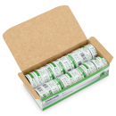 Leukosilk Rollenpflaster, 24 Stück | Mit Schutzring | 1,25 cm x 5 m