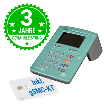 Sparset ORGA Neo eHealth - Kartenterminal | Mint, inkl. gSMC-KT G2.1