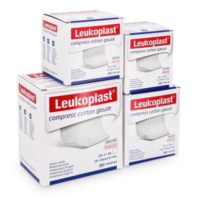 Leukoplast compress Cotton Gauze, steril, 25 x 2 Stück