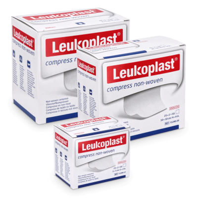 Leukoplast compress non-woven Vlieskompressen, steril, 4-lagig