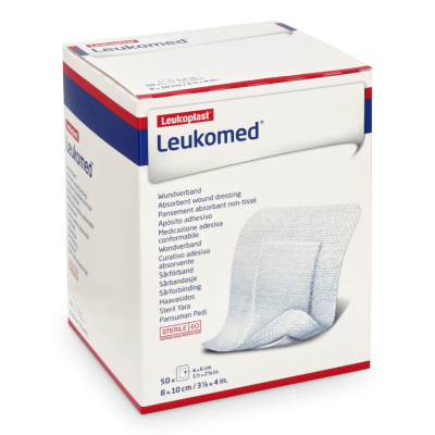 Leukomed 8 x 10 cm steriler Wundverband | 50 Stück