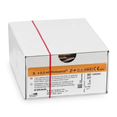 Histoacryl Gewebekleber blau 0,5 ml, 5 Ampullen