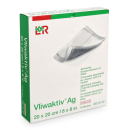 Vliwaktiv Ag Aktivkohle-Saugkompresse mit Silber, steril, 10 Stück