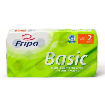 Fripa Toilettenpapier Basic, 2-lagig, 64 Rollen