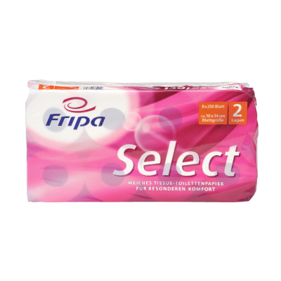 Fripa Toilettenpapier Select, 2-lagig, 64 Rollen