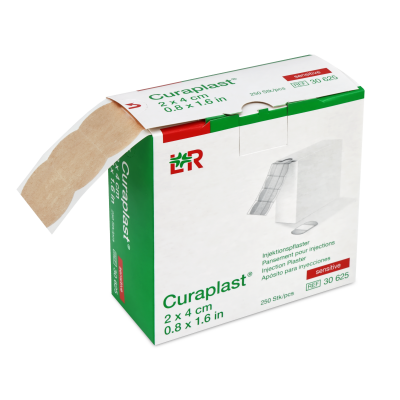 Curaplast Injektionspflaster sensitiv, 2 cm x 4 cm, 250 Stück