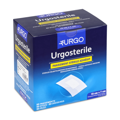 Urgosterile Verband 100 x 70 mm Auflage 70 x 35 mm, 50 Stück