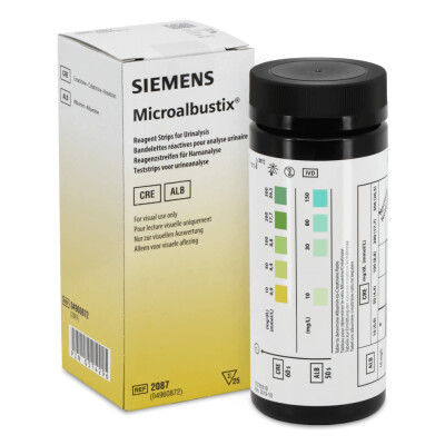 Albumin / Kreatinin Teststreifen Clinitek Microalbustix
