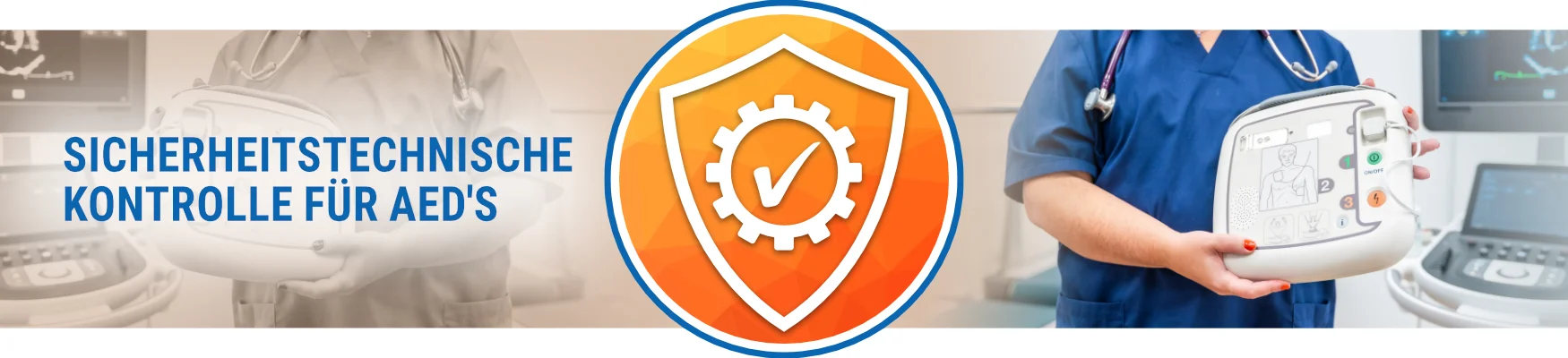 Banner Sicherheitstechnische-Kontrolle für AEDs