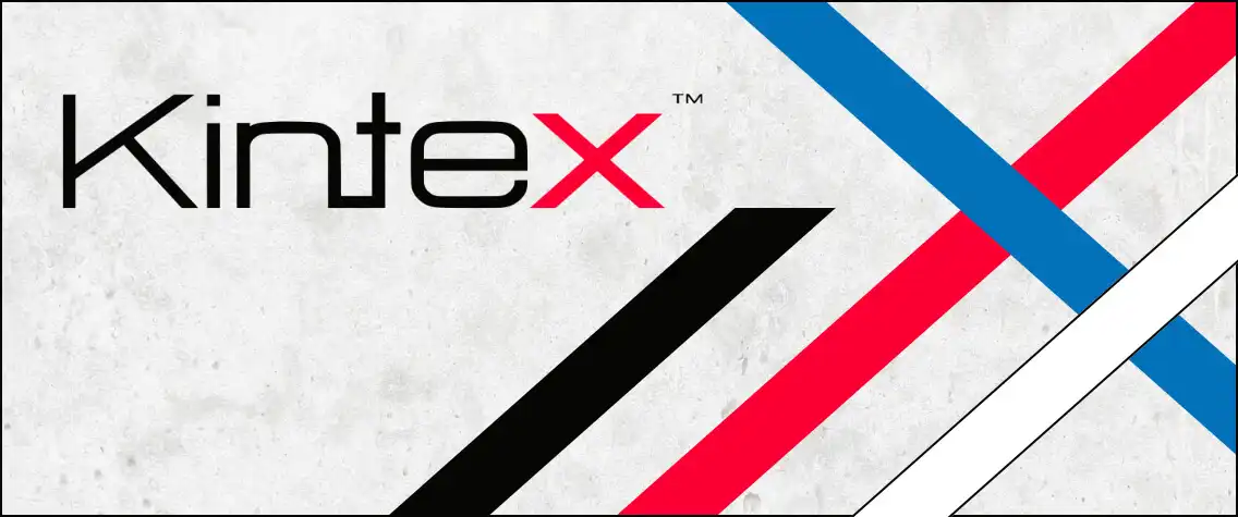 Kintex Logo vor heller Wand mit 