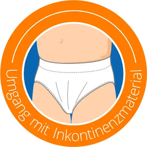 Umgang mit Inkontinenzmaterial Icon