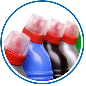 Reinigungsflaschen und Desinfektionsmittel zur Geruchsbeseitigung